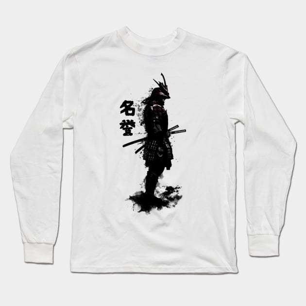 Shadow Samurai Long Sleeve T-Shirt by DeepDark